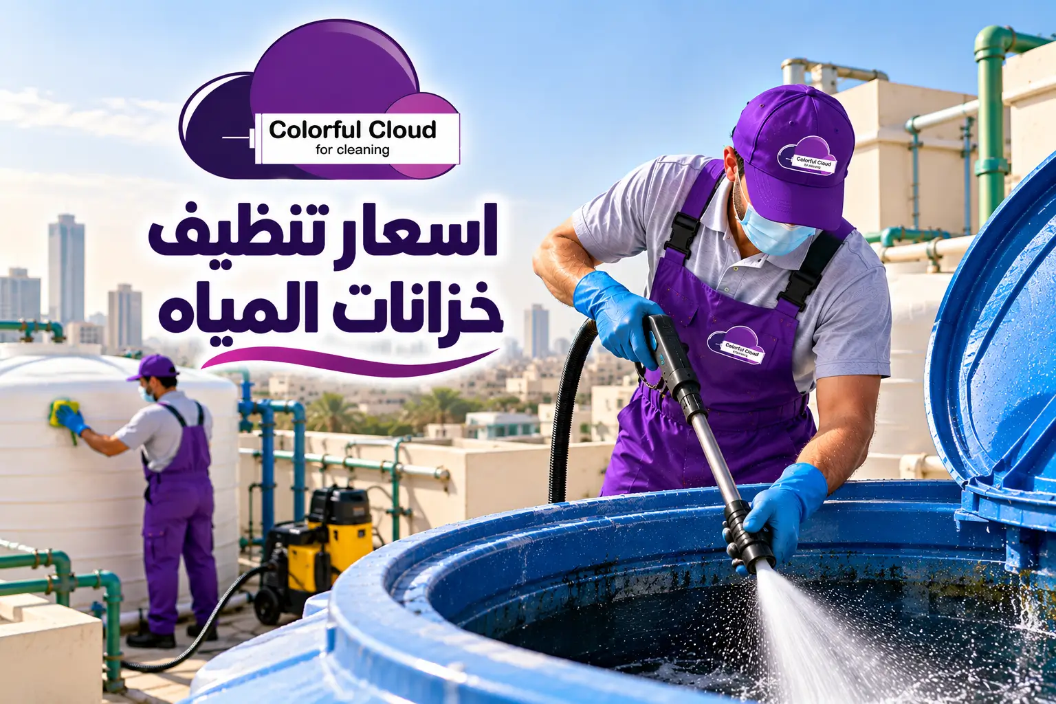 اسعار تنظيف خزانات المياه